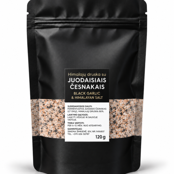 Himalajų druska su juodaisiais česnakais | 120 g