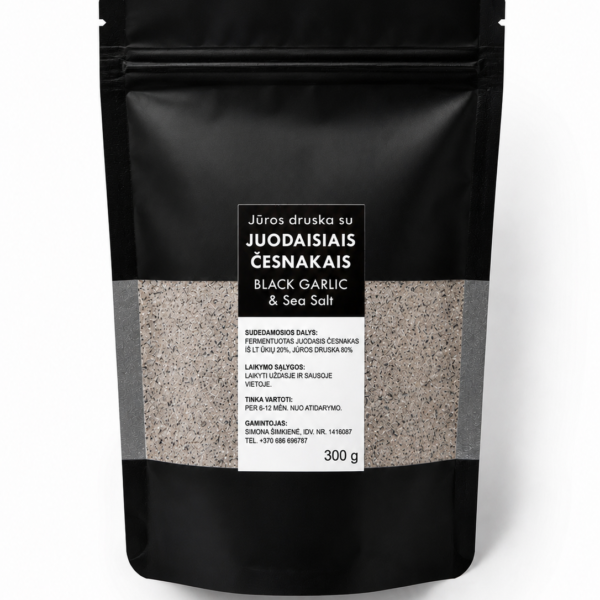 Jūros druska su juodaisiais česnakais | 300 g